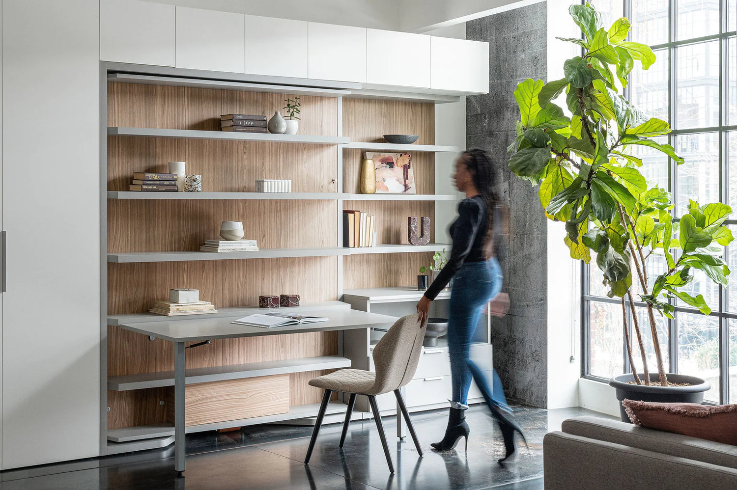 Wall Bed with Desk in Canada