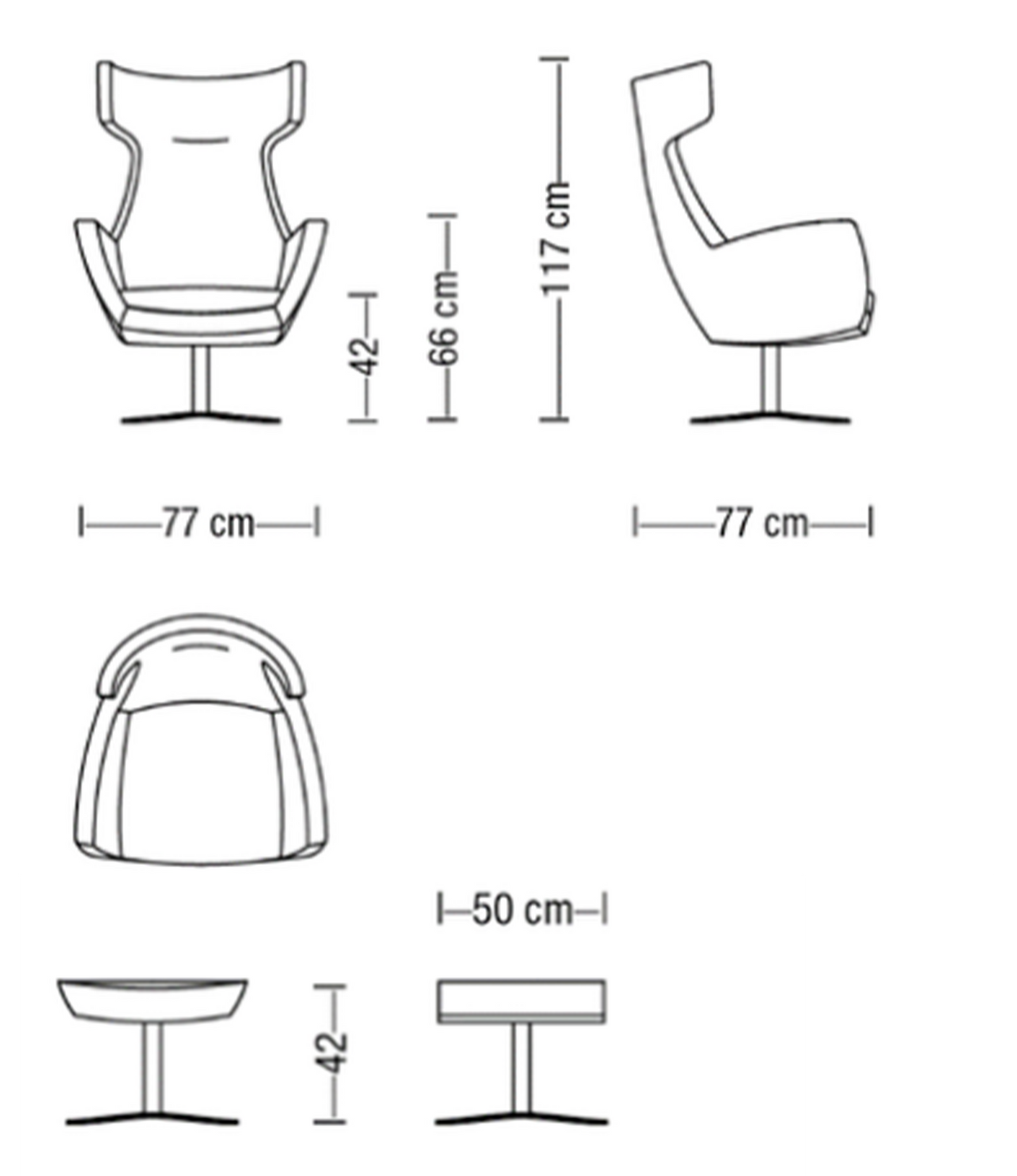 Gentleman Chair & Ottoman
