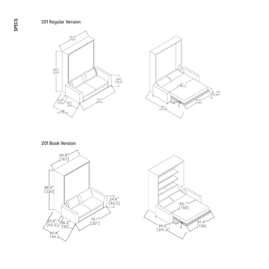 Tonale Sofa Wall Bed