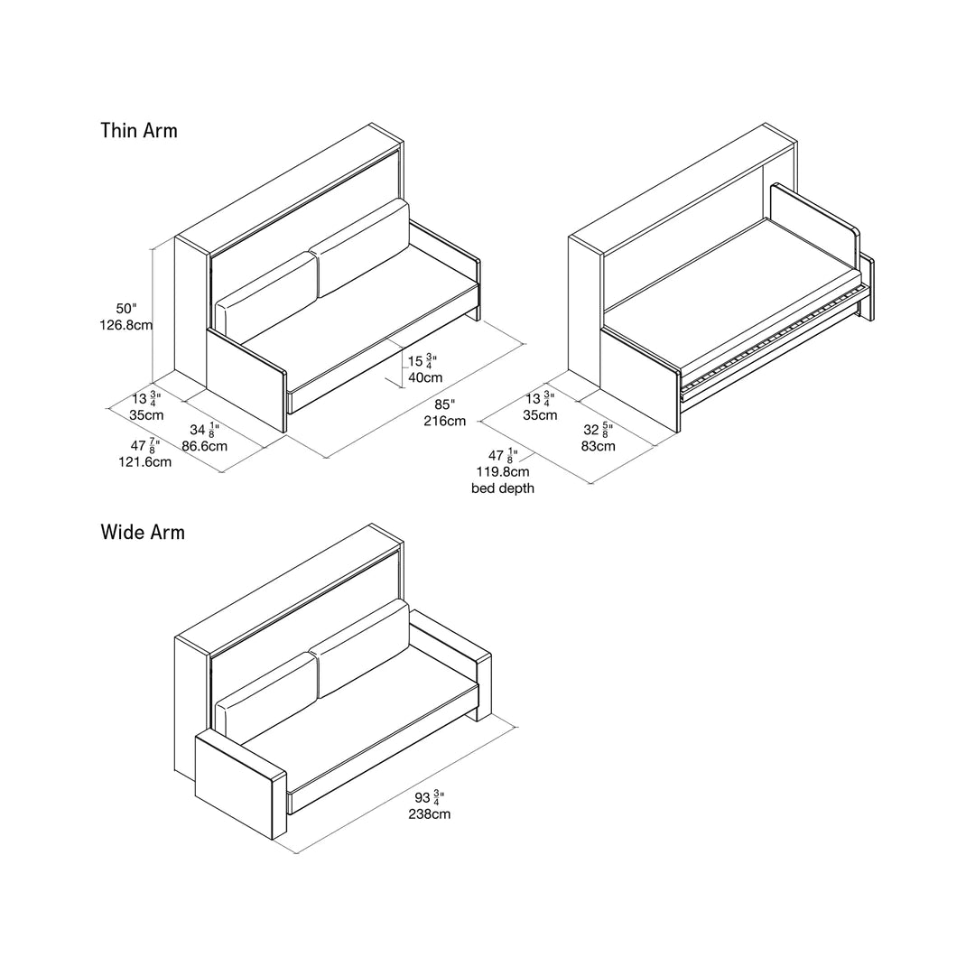 Kali Sofa Wall Bed