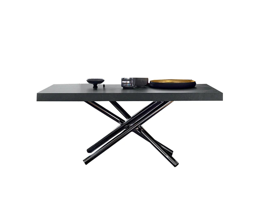 Extendable dining table Celsius, white background.