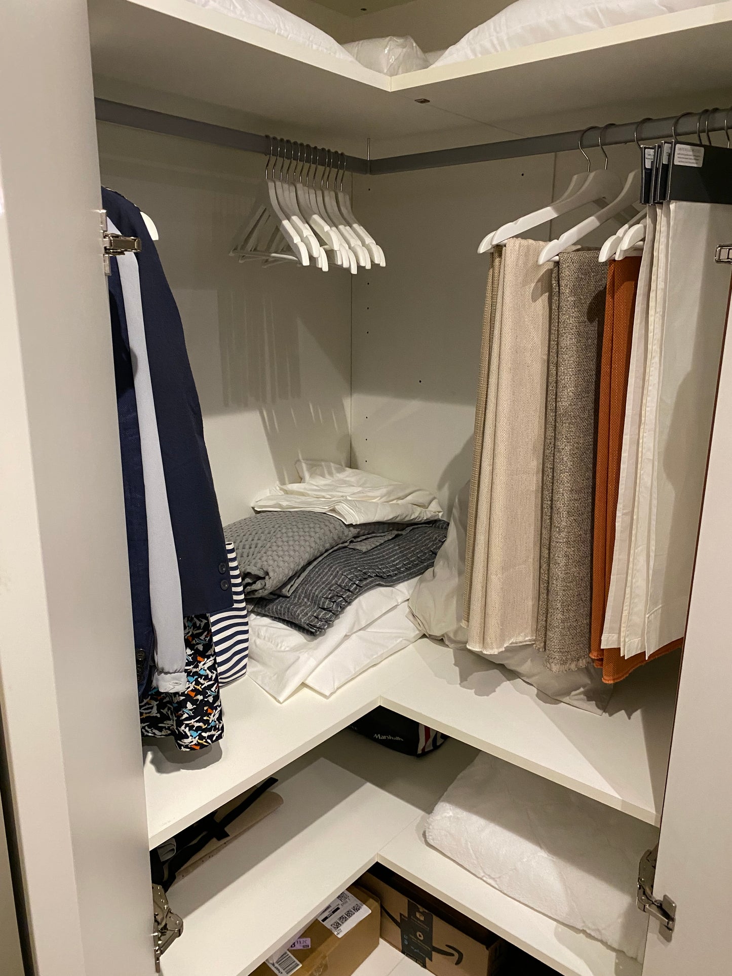 Corner Wardrobe Storage Configuration