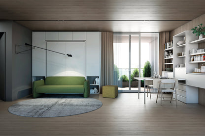 Wall Bed with Sofa in living room setting