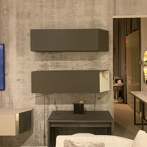 Two wall mounted storage containers
