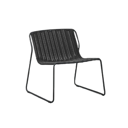 Stackable lounge chair on white background