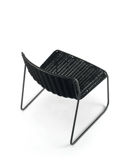 Stackable lounge chair on white background