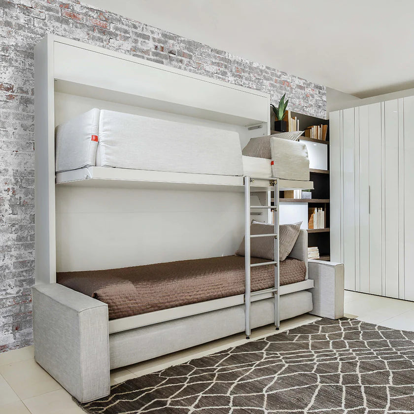 CLEI Kali Duo Sofa - horizontal wall bunk bed with sofa open