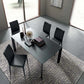 Top view of extended Axiom dining table.