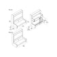 CLEI Kali Duo Sofa - horizontal wall bunk bed with sofa dimensions