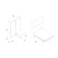 CLEI Penelope Dining - wall bed with integrated dining table -  dimensions