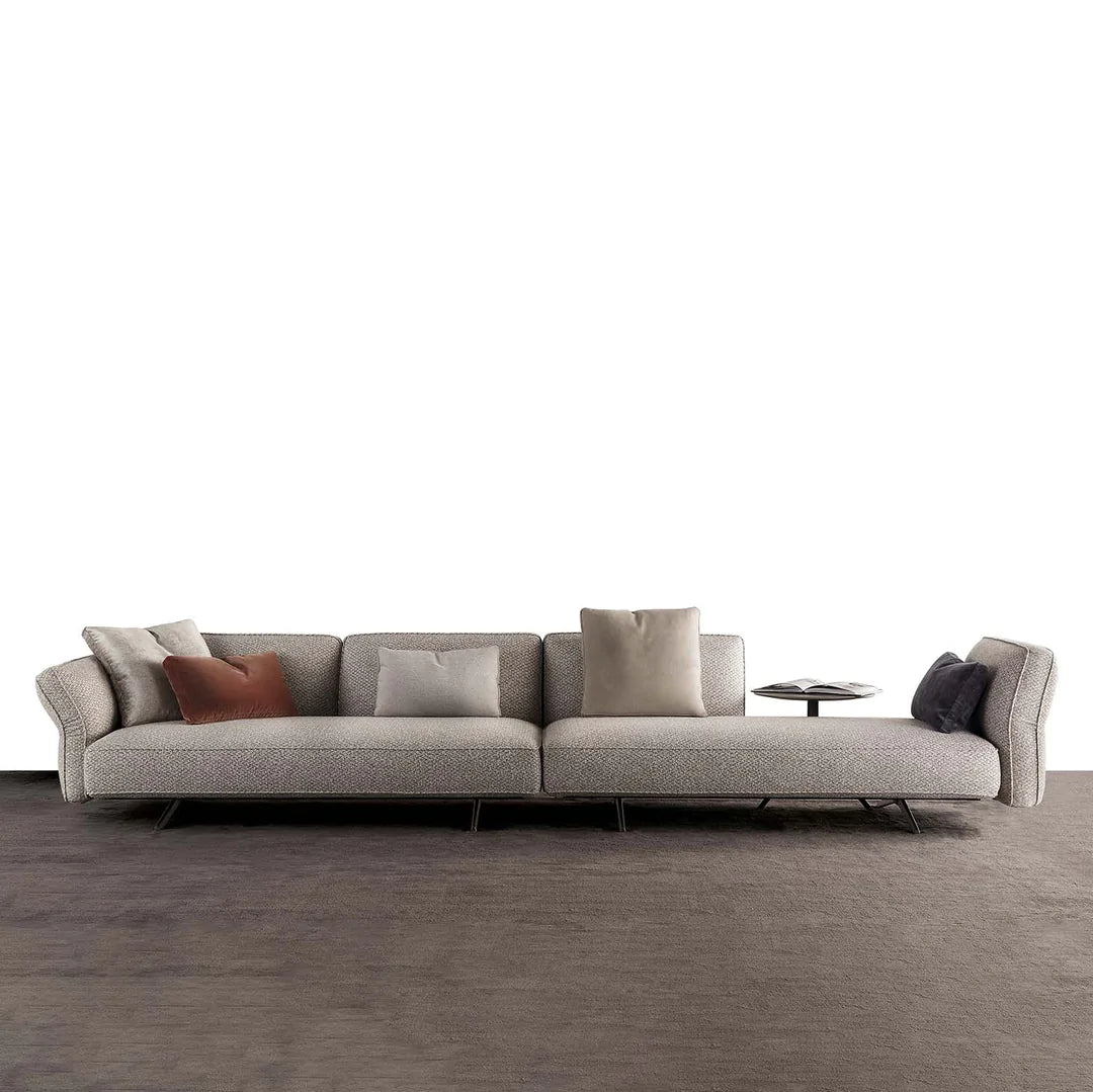 Cosy sectional sofa to accommodate a large group of people.