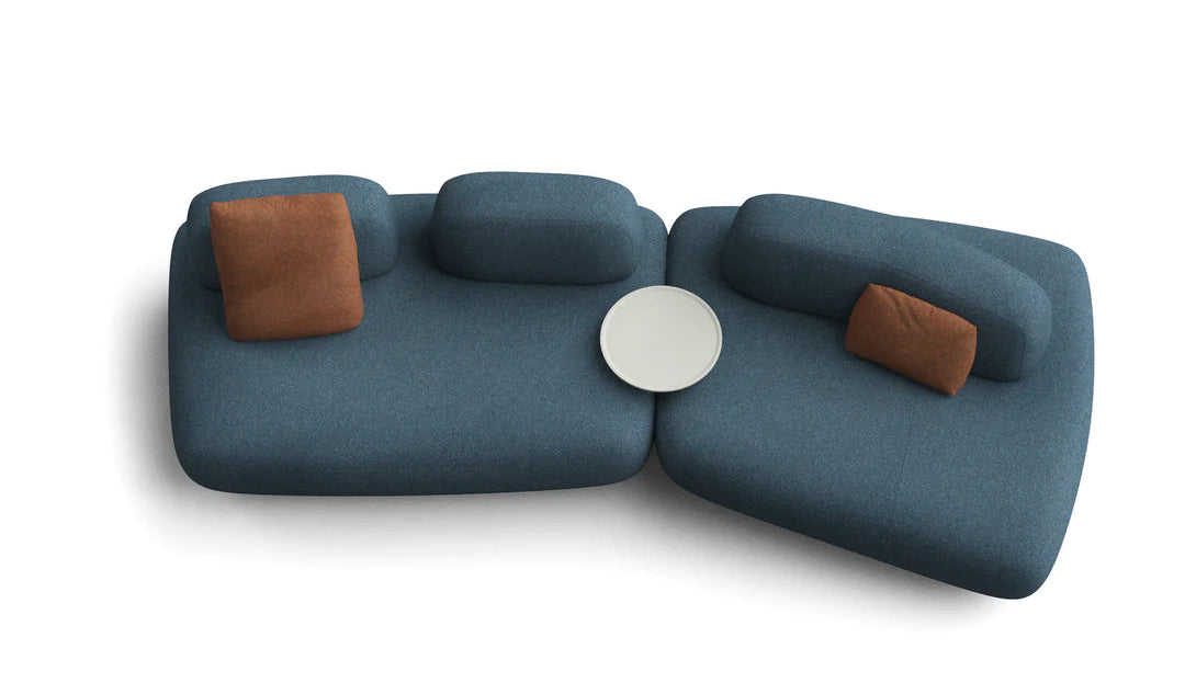 Modular curved sofa, CAD.