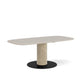 Dynamic height adjustable table, white background.