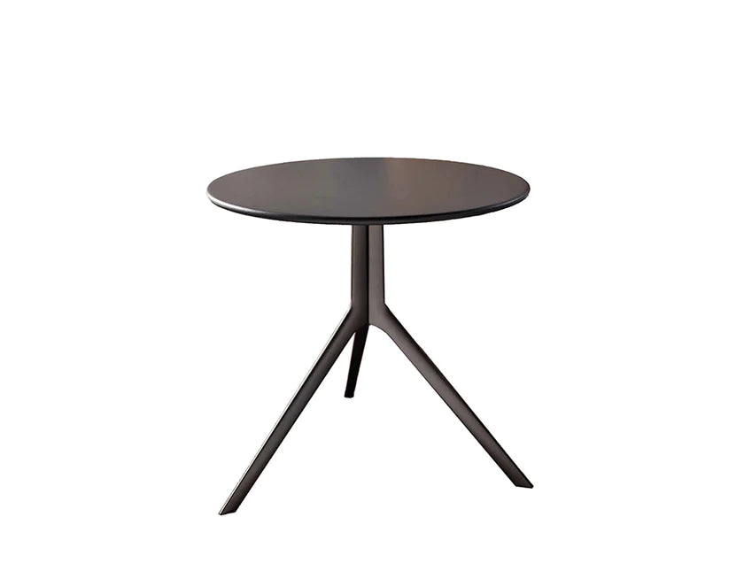 Grey Flare table, white background.