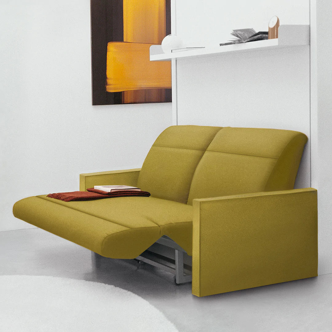 CLEI Ito Sofa wall bed closed and reclined with footrest