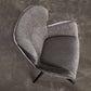 Birds eye view of cosy armchair with swivel base.